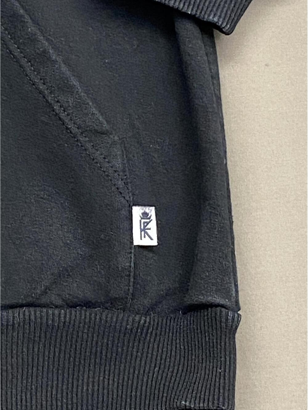 Vtg 80's 90's Saunders Sabres Black Hoodie King Fashions Tag Canada Size Small - Picture 4 of 6